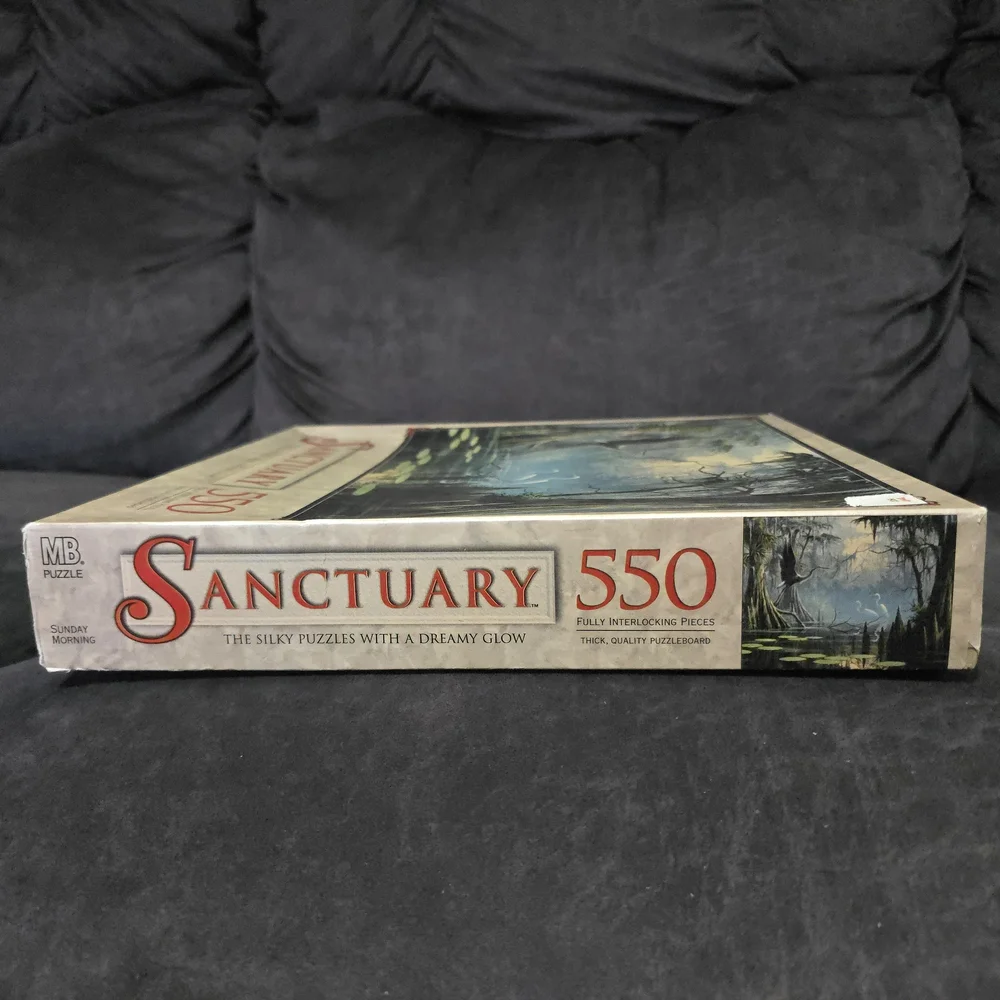 Sanctuary Puzzle 550 Pc 1998 MB ‘Sunday Morning’ Ben Essenburg NIB Made in USA
